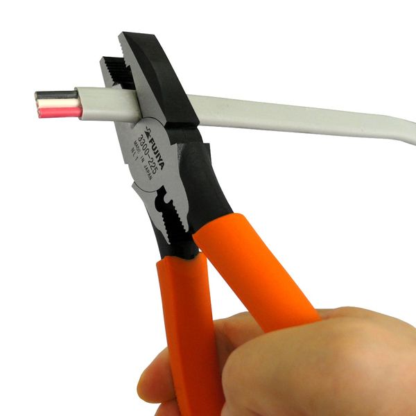 HUJIYA電工職人ペンチ Amazon | フジ矢 電工パワーペンチ (耐電グリップ・簡易圧着付