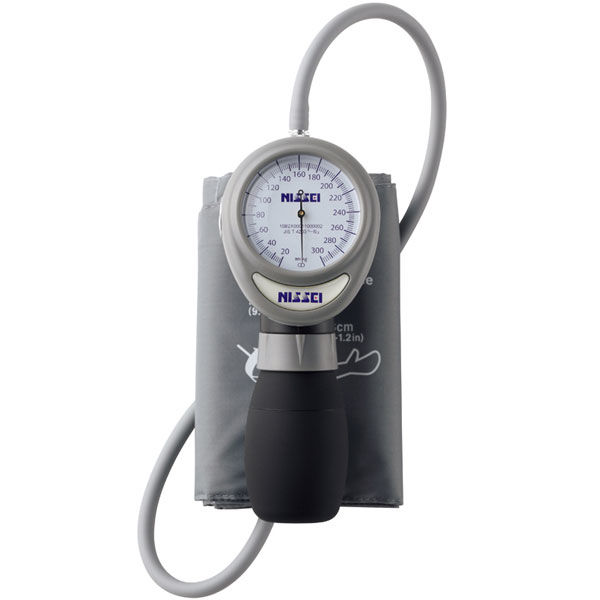 日本精密測器　ワンハンドアネロイド血圧計グレー　HT-1500-13K　1台