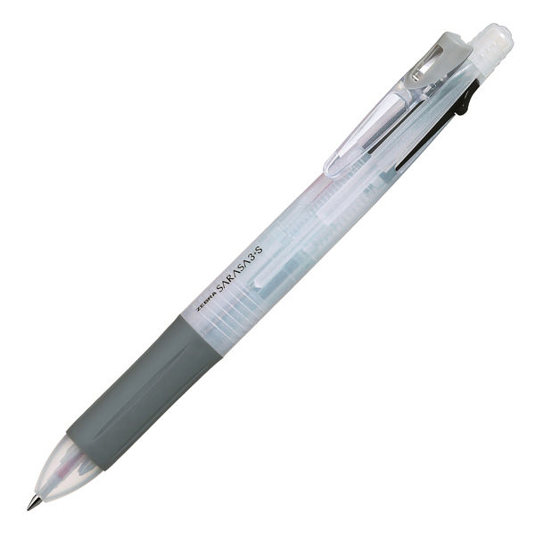 ゲルインク多機能ボールペン サラサ3+S 白軸 3色+シャープ SJ3-W ゼブラ