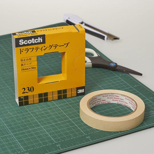 スコッチ ドラフティングテープ 製図用 マスキング 幅12mm×30m 5巻