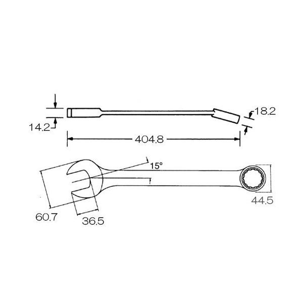 ESCO 15/16” 片目片口スパナ EA614SV-20 エスコ ハンドツール