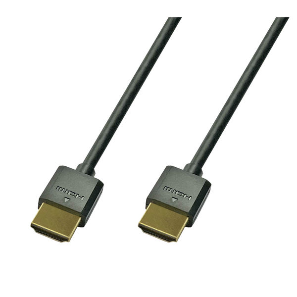 HDMIケーブル スリムタイプ（直径4.5mm） 2m HDMI[オス]-HDMI[オス