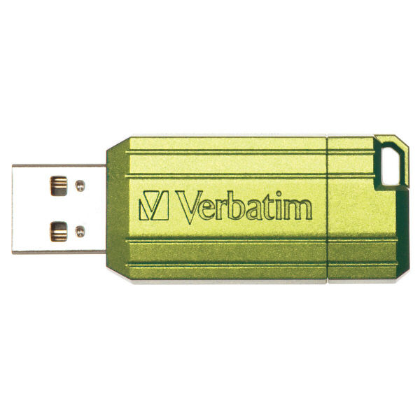 USBメモリー 8GB バーベイタム グリーン USB2.0対応 スライド式 USBメモリー 8GB バーベイタム グリーン USB2.0対応 スライド式