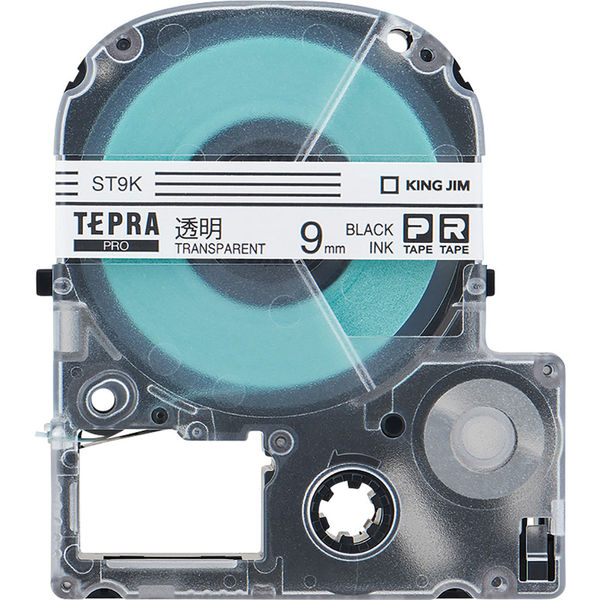 テプラ TEPRA PROテープ スタンダード 幅9mm 透明ラベル(黒文字） ST9K 
