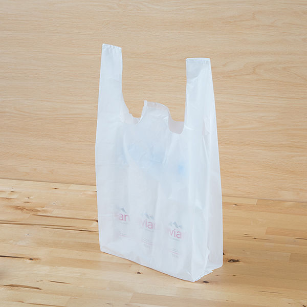 アスクル 中厚手レジ袋 乳白 20号 460×210×130mm 0.02mm厚 1
