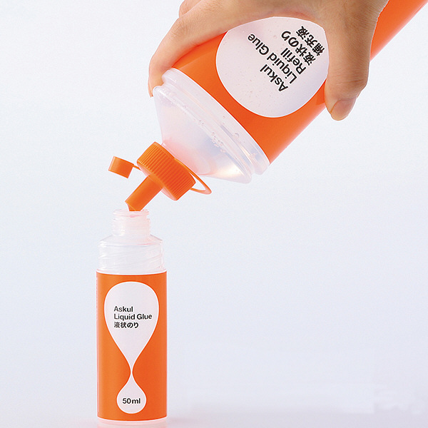 アスクル 液状のり 補充液 400ml 3本入 オリジナル - アスクル