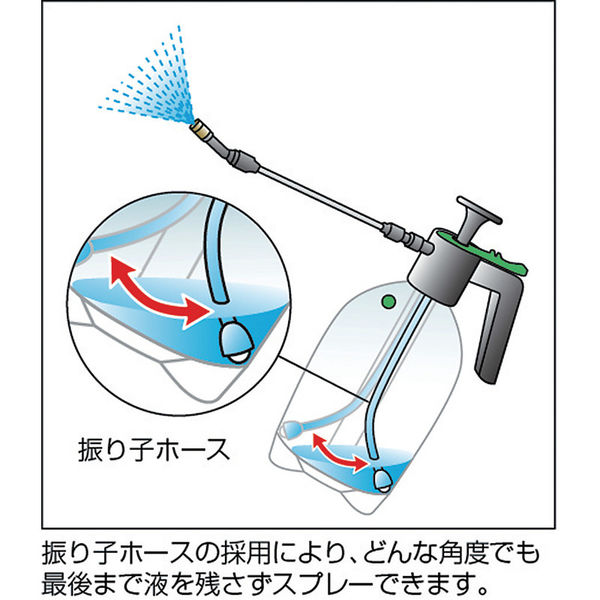 ダリヤ 蓄圧式噴霧器マイスター（オートスプレー） 1L NO726 1個