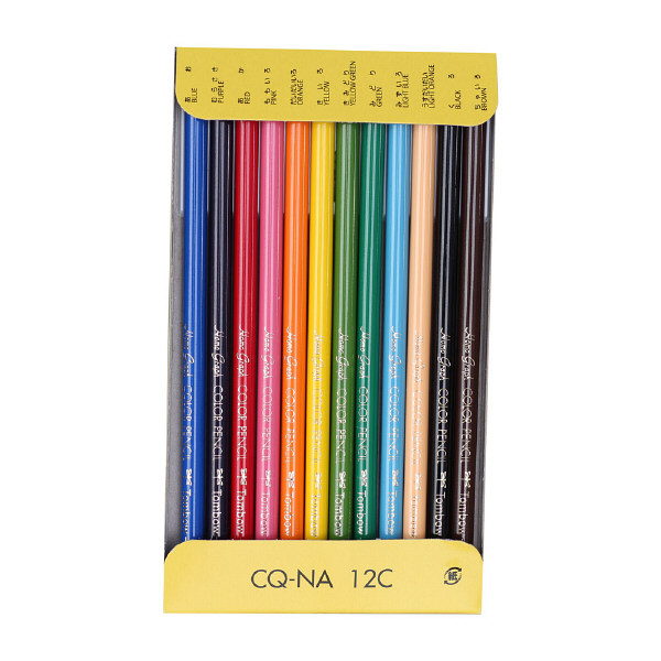 トンボ鉛筆 紙箱入り色鉛筆NA 12色セット CQ-NA12C 1個 - アスクル