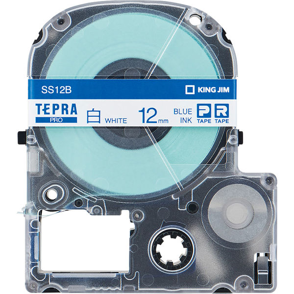 テプラ TEPRA PROテープ スタンダード 幅12mm 白ラベル(青文字) SS12B