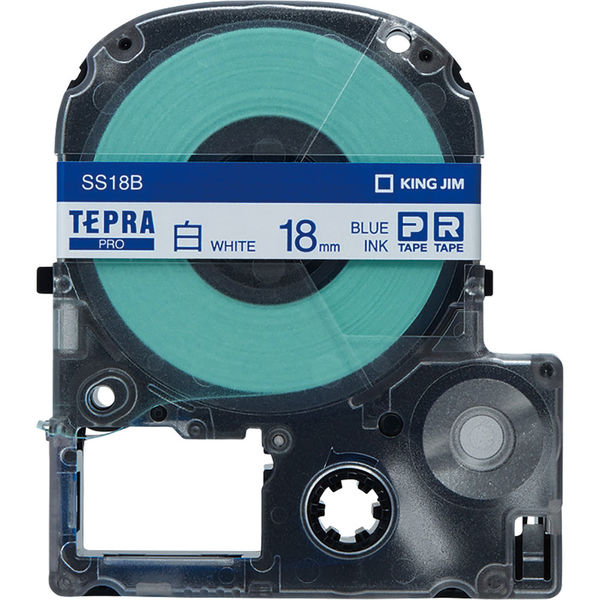 テプラ TEPRA PRO【純正】テープ スタンダード 幅18mm 白ラベル(青文字