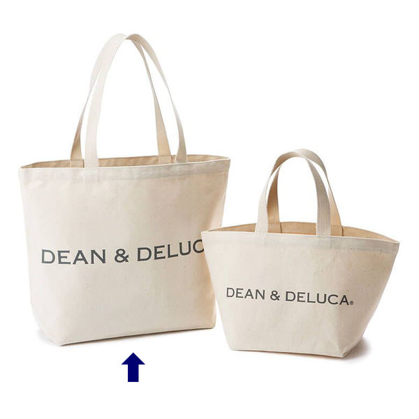 DEAN&DELUCA（ディーンアンドデルーカ）　トートバッグ　ナチュラル　Lサイズ　1個