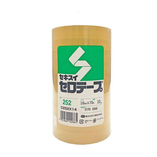 セロ テープ 10巻 12×35 No.252 粘着テープ 積水化学工業