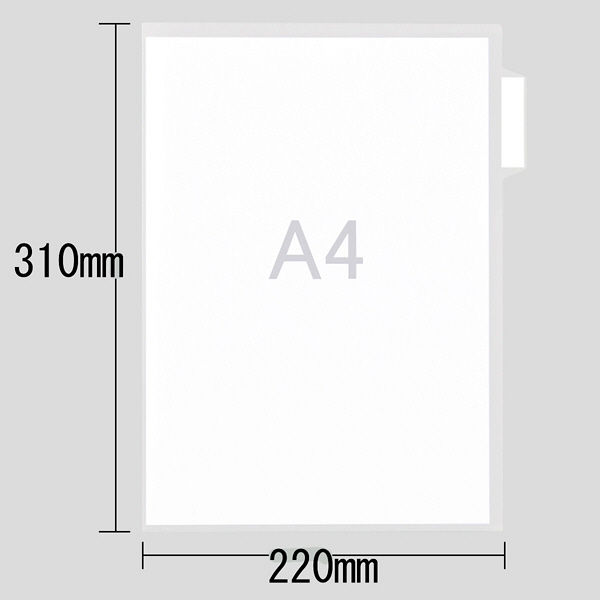 アスクル クリアーホルダー A4 120枚：4枚×3組×10袋 4山