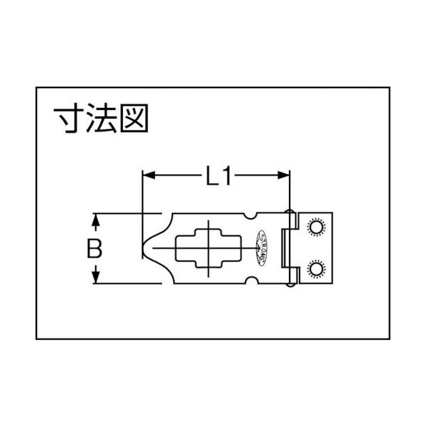 ストロング金属 STRONG 塗りストロング掛金35mm NK-A-SP-GR-35 1個 380-1781（直送品）