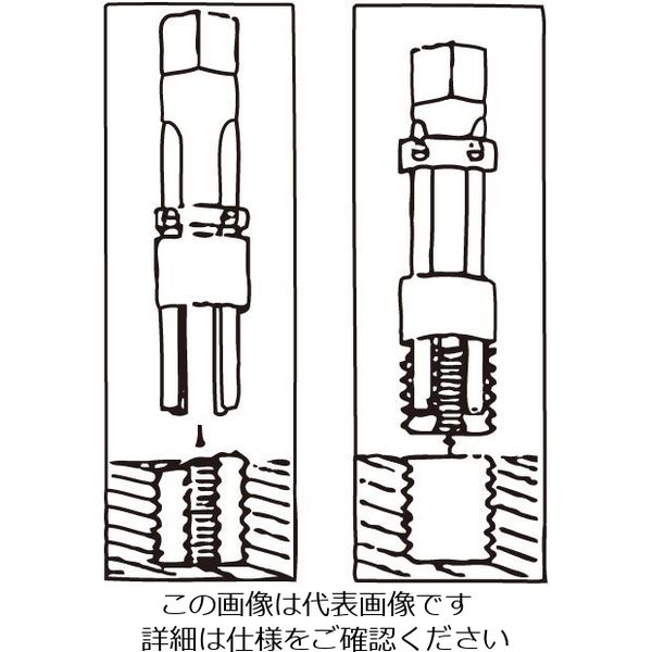 エスコ（esco） M3-M12 折れ込みタップ抜きセット 1組 EA829MZ（直送品