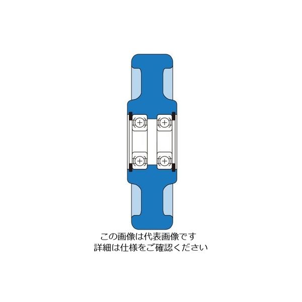 180x45mm 車輪 ステンレス製ベアリング付・MCナイロン製 エスコ ESCO