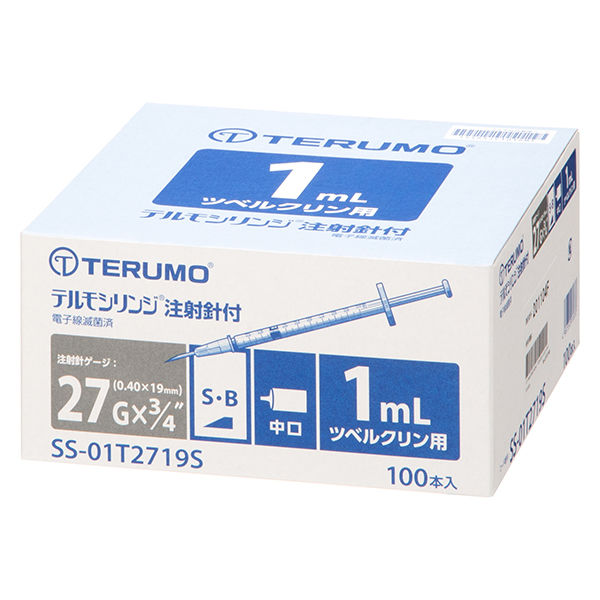 テルモ テルモシリンジ注射針付ツベルクリン用1mL 27G SS-01T2719S 1箱