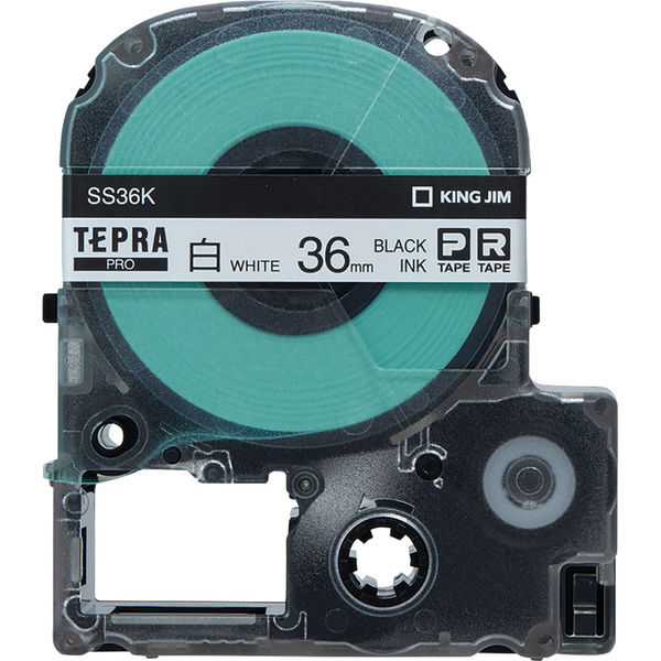 テプラ TEPRA PROテープ スタンダード 幅36mm 白ラベル(黒文字文字) SS36K-3P 1セット（3個入） オリジナル