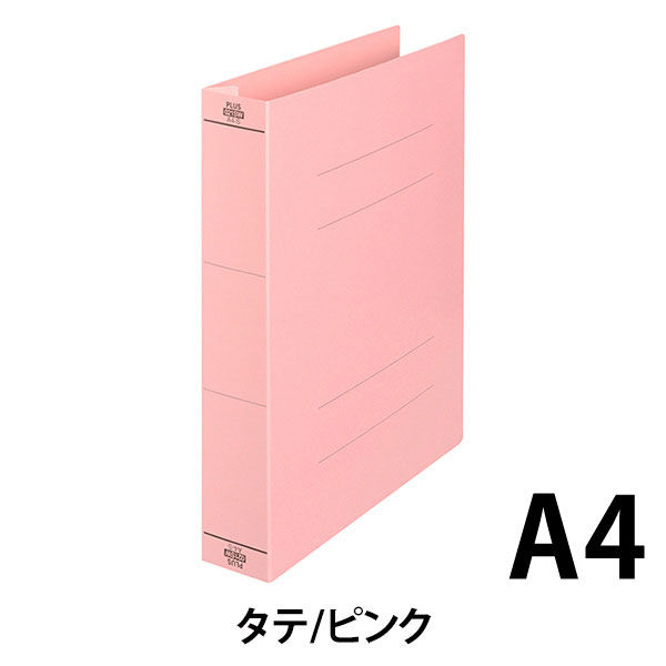 プラス フラットファイル厚とじ500 A4タテ ピンク No.021SW