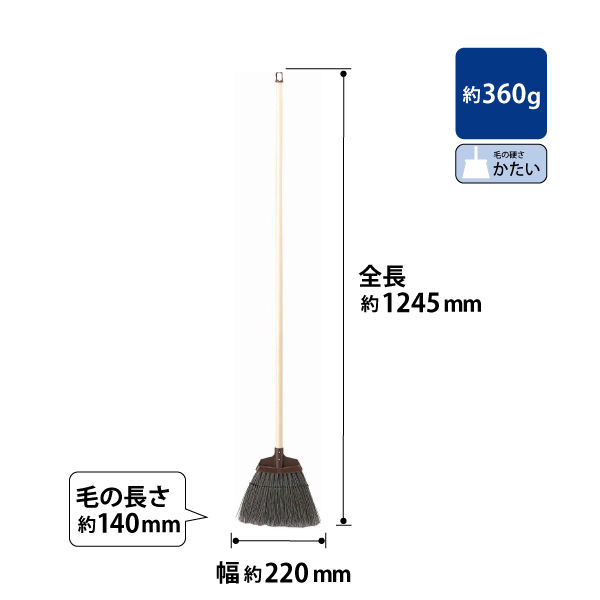 山崎産業 コンドル 庭箒ブルロン BL 1423-000004-0000 1箱(4個入