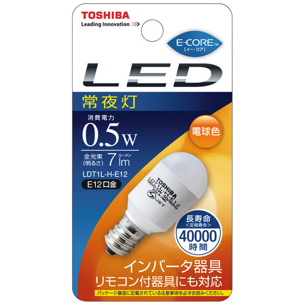 東芝 TOSHIBA E-CORE 電球型LED LDA8L-G-K D 50W - 照明