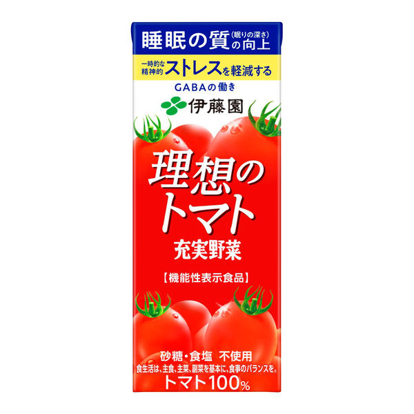 伊藤園 充実野菜 理想のトマト 200ml 紙パック [機能性表示食品