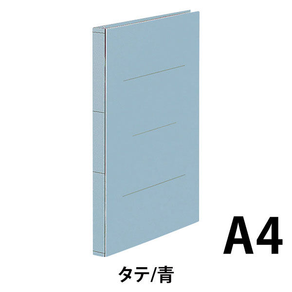 コクヨ　フリーワイドファイルひもとじタイプ　A4縦　2穴　青　1袋（5冊入）