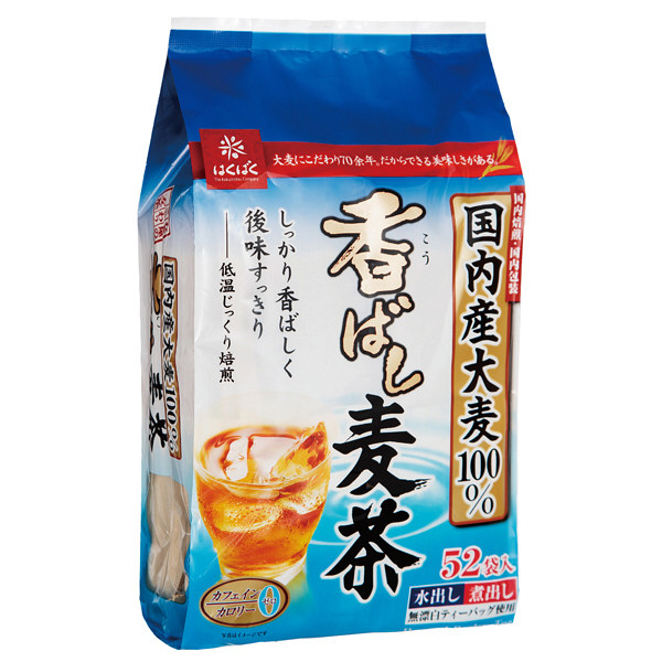 はくばく 香ばし麦茶 1セット（156バッグ：52バッグ入×3袋） - アスクル