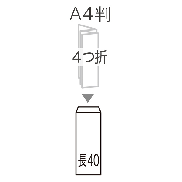 アスクル オリジナルクラフト封筒 テープ付 長40〒枠あり 100枚