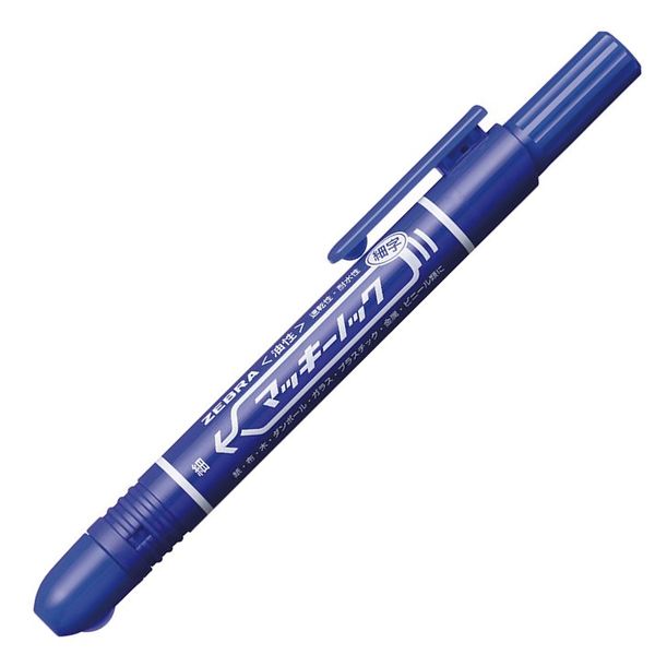 ゼブラ マッキーノック細字 青 油性ペン P-YYSS6-BL 1セット（5
