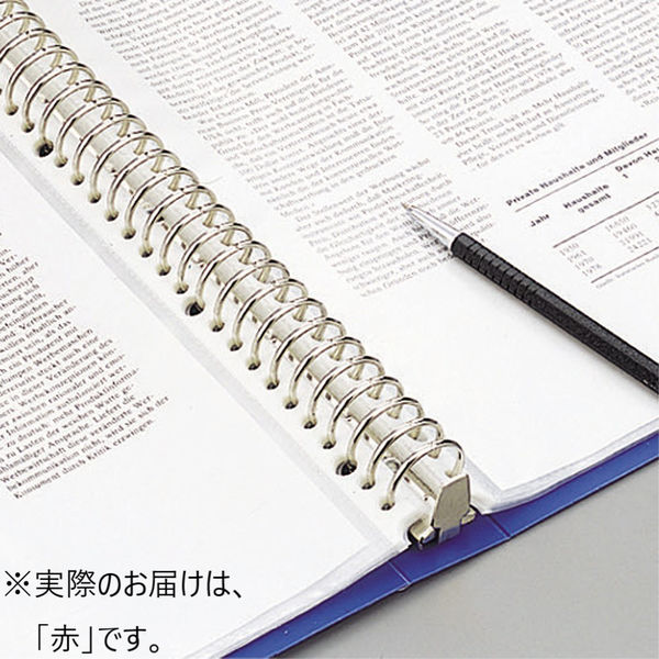 リヒトラブ 交換式（差替式）クリヤーブック 30穴 A4タテ 25