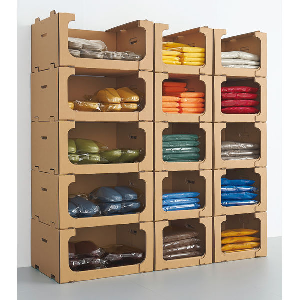 アスクル レンゴー〛レンゴー大 30個 ダンボール 衣装棚 在庫棚 