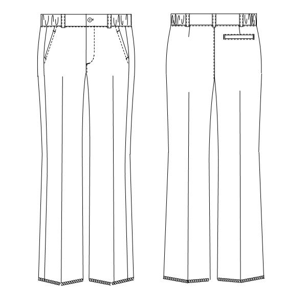 ナガイレーベン 男子パンツ YS-2973 1枚 スクラブ メンズ 医療用