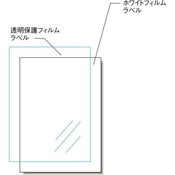 エーワン 手作りステッカー 耐水耐光 強粘着 インクジェット 光沢