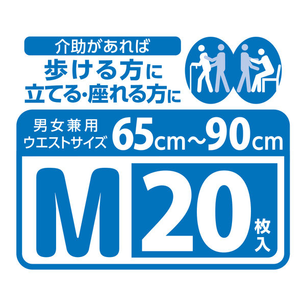 リフレ 大人用紙おむつ はくパンツレギュラー M 1箱（120枚：20枚入Ｘ6