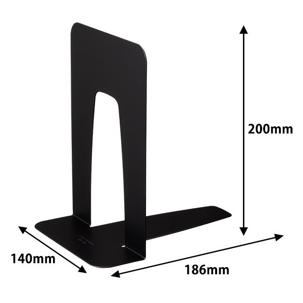 コクヨ ブックエンド 大 黒 BS-34ND 1組（2枚入) - アスクル