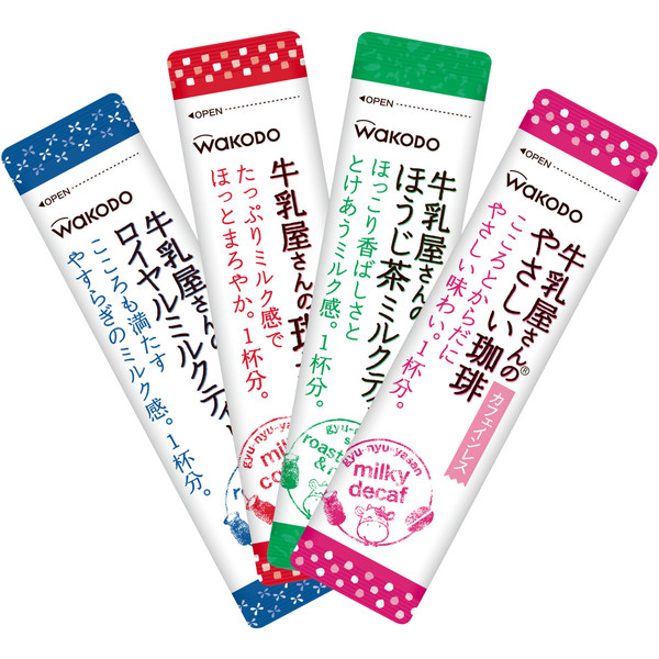 ミルクティー1箱　コーヒー1箱　シェーカー付 スティックコーヒー】アサヒグループ食品 WAKODO 牛乳屋さんの