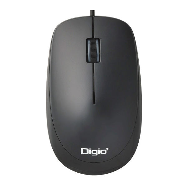 ナカバヤシ（Digio2） 有線マウス ベーシックマウス ブラック