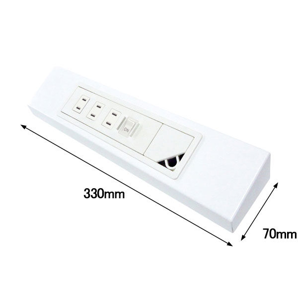 Ceha プレノデスクシステム 専用電源コンセント ホワイト 1個（直送品