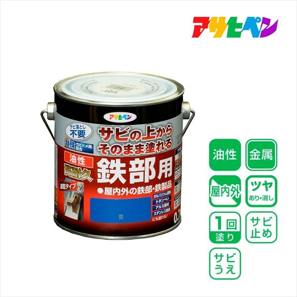 アサヒペン 高耐久 アクリル トタン用α ニューレッド 赤 12Kg 塗料