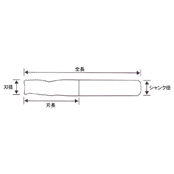 喜一工具 PROCHI 4枚刃超硬ラフィングE/M 12MM PRC-4FR12 1本（直送品