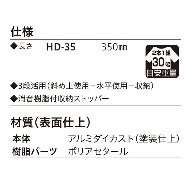 川口技研 腰壁用ホスクリーン HD型 シルバー HD-35-S 2本（直送品