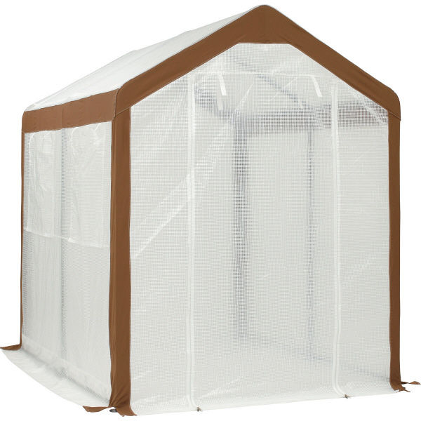 タカショー 大型温室 L GRH-11L（直送品） タカショー 約幅183cm×奥行244cm×高さ229cm フレーム：スチール カバー：ポリエチレン ポリエステル