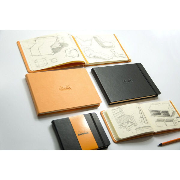 RHODIA（ロディア） ウェブノートブックランドスケープ ドット A5 ブラック cf118049（直送品）