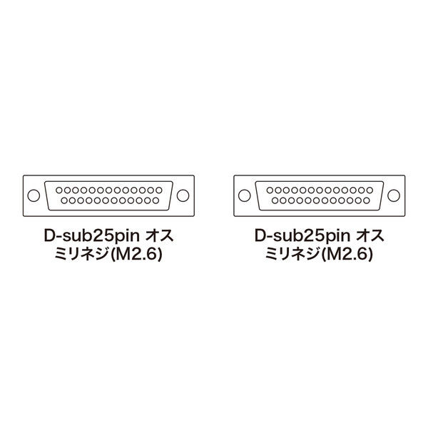 サンワサプライ RS-232Cケーブル KRS-005-15N 1本（直送品） - アスクル