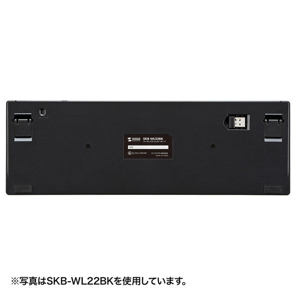 サンワサプライ ワイヤレススリムキーボード RF2.4G パンタグラフ ブラック SKB-WL23BK 1台（直送品）