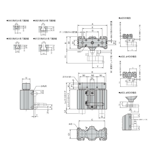 日本精器 AXAMシリンダ BNー6A03ー32ー75ーXWR BN-6A03-32-75-XWR 1個（直送品） - アスクル