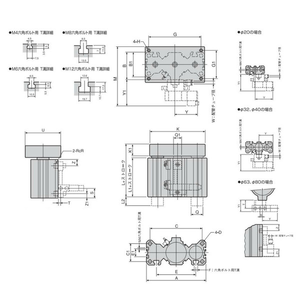 日本精器 AXAMシリンダ BNー6A53ー63ー100 1個（直送品）