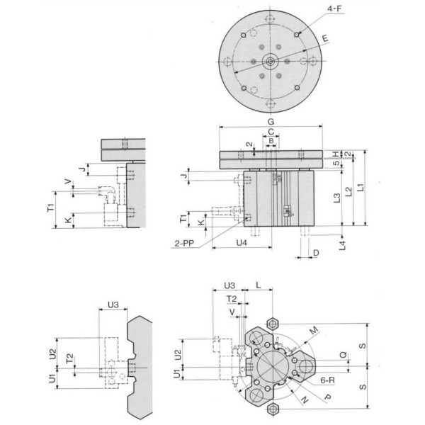 日本精器 スリーGシリンダ BNー6D7Aー80ー50ーHSM BN-6D7A-80-50-HSM 1個（直送品） - アスクル