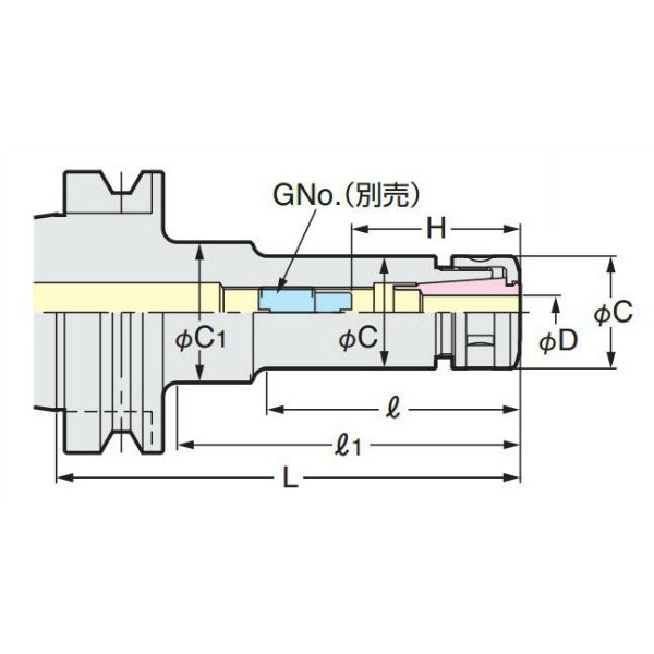 日研工作所 スリムチャック BT50ーSK10ー165 1台（直送品） - アスクル